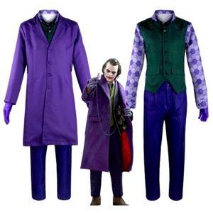 The Dark Knight Joker Mens XL Halloween Cosplay Costume